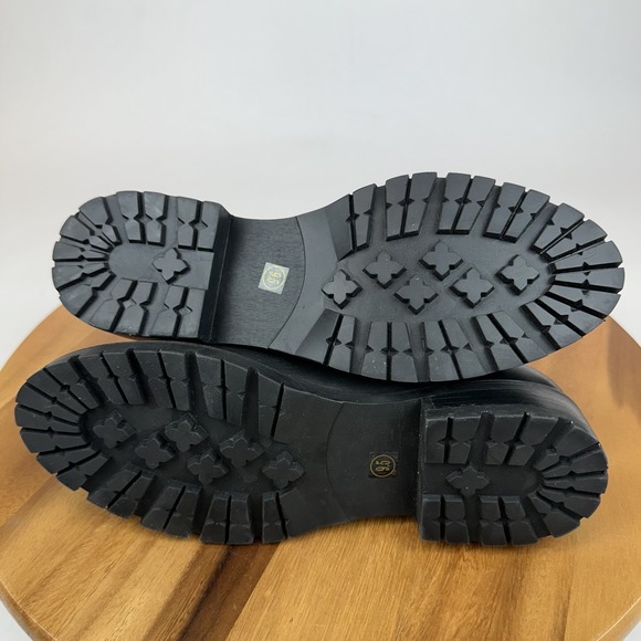 Womens Steve Madden Leopold Black Leather Chelsea Ankle Booties Size 9.5 M GUC - Picture 9 of 10